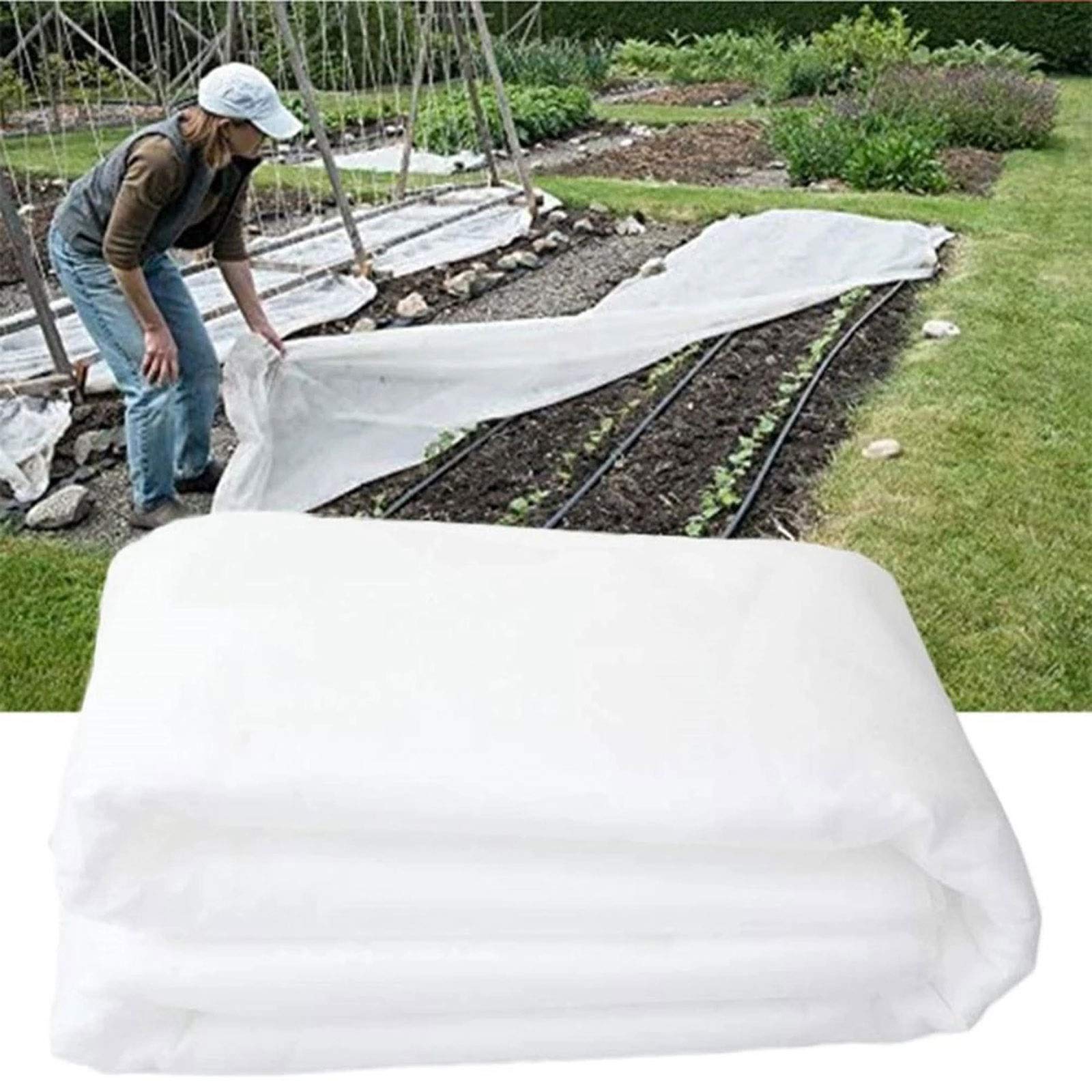 Red de malla fina para control de plagas, protección de pájaros y ct para jardín y huerto, cubierta de plantas transparente UV, 1,5 m x 30 m, ligera, resistente a la intemperie