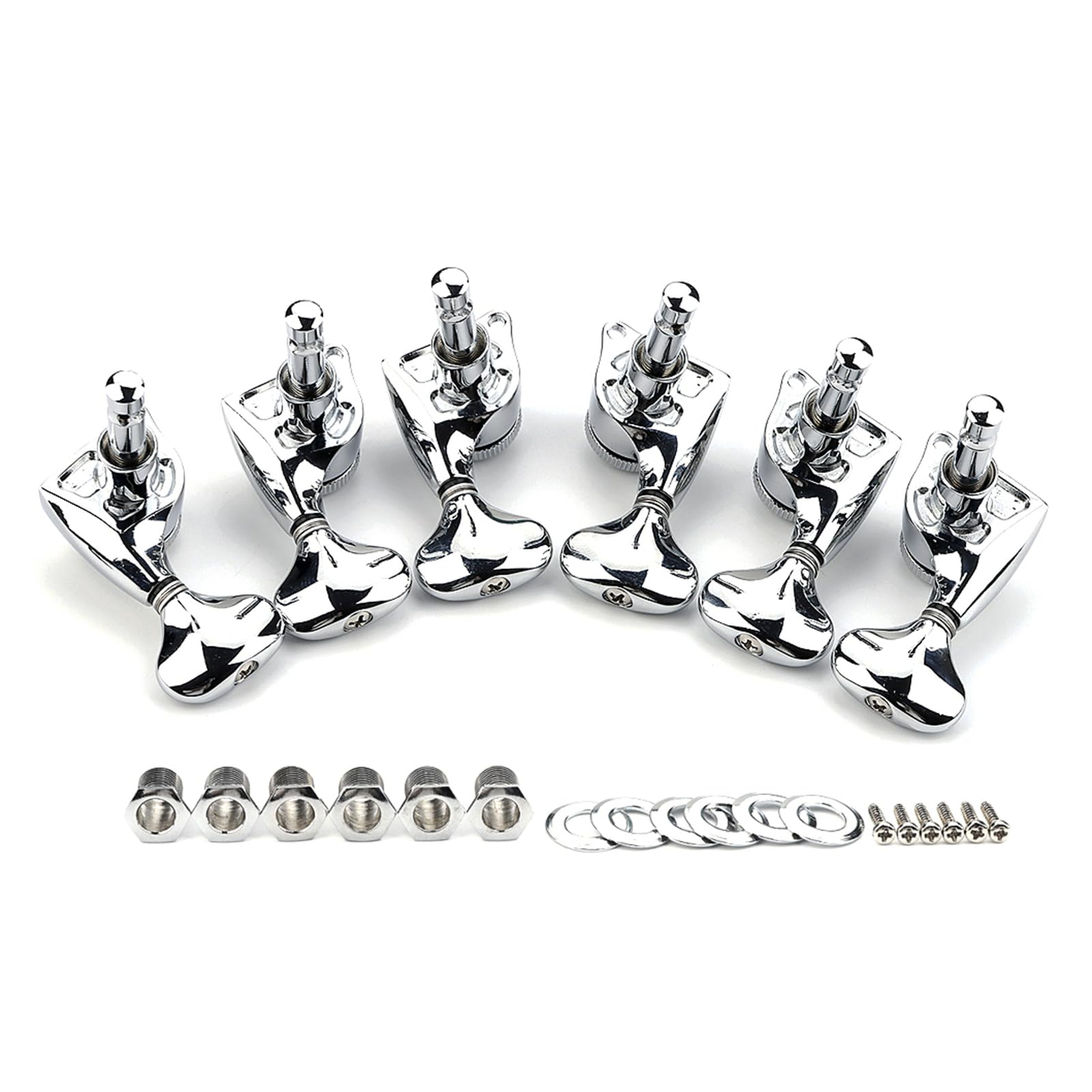 Stimmwirbel für Gitarrensaiten, 3L3R, Metall Gitarren Mechaniken, Metall Mechaniken, Zubehör, Mechaniken Verriegelung, Stimmmaschinen, Stimmgerät Set