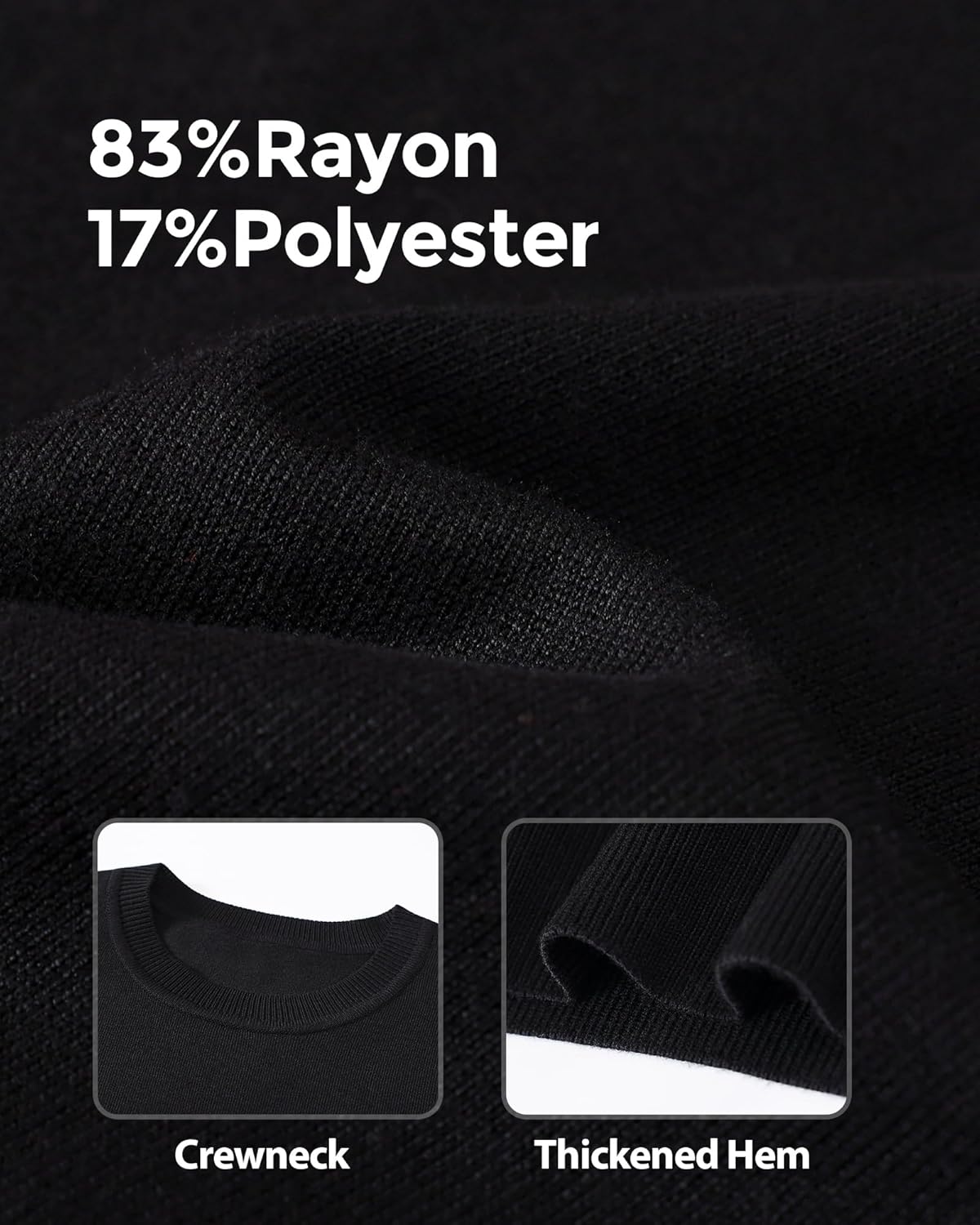 Women's Short Sleeve Sweater Crew Neck Pullover Lightweight Loose Tops Dressy Casual Blouse Basic Clothes - Image 3