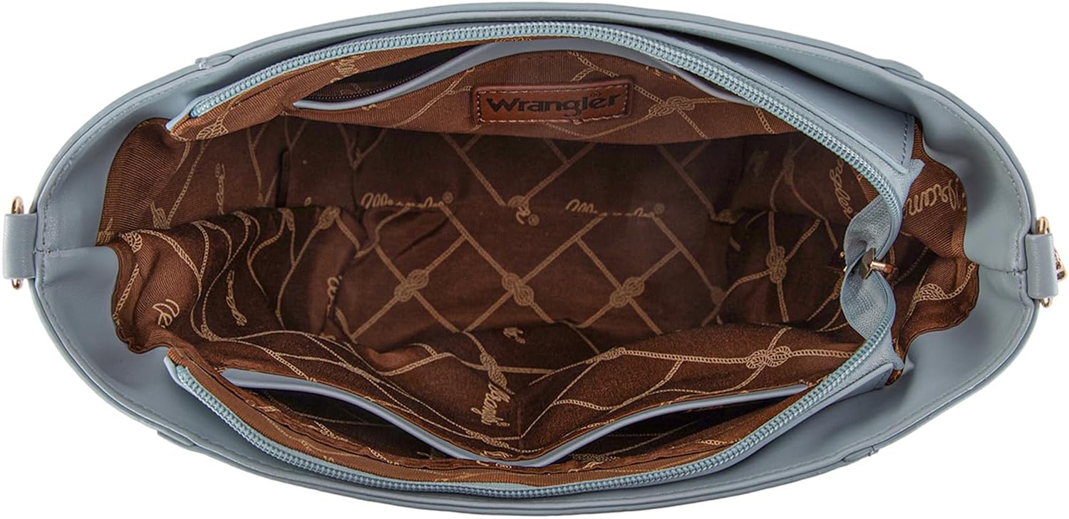 Wrangler Large Crossbody Bag for Women Vegan Leather Cross Body Purse with Guitar Strap