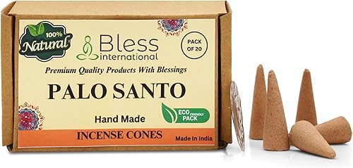 Miniatura 49 de Bless International Cedro 100% natural - Conos de incienso hechos a mano, sumergidos a mano, orgánicos, sin productos químicos para purificación