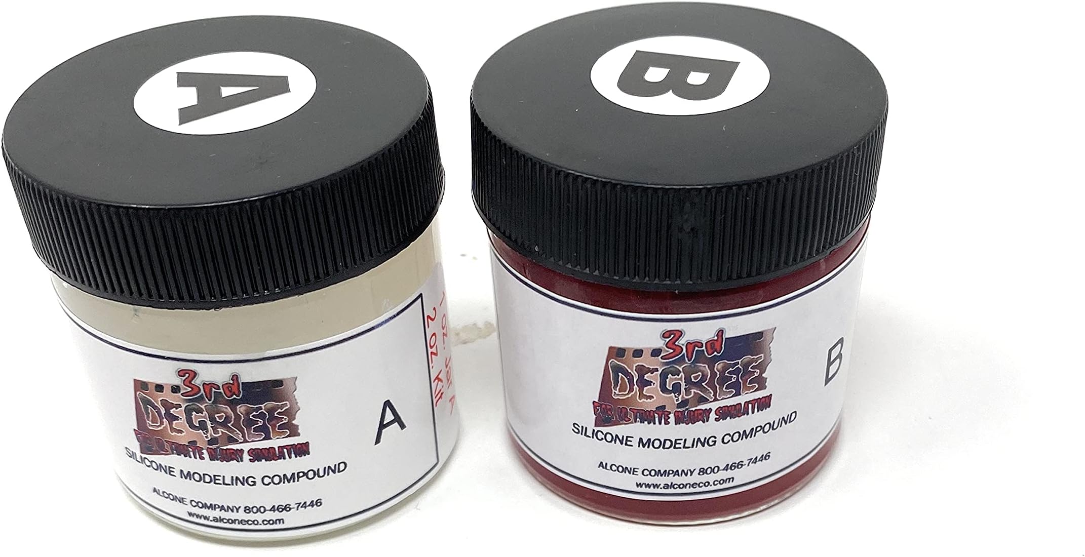 YBW 3rd Degree Silicone Molding Compound Wound Scar Prosthetic SFX Simulation, Blood Red 2oz