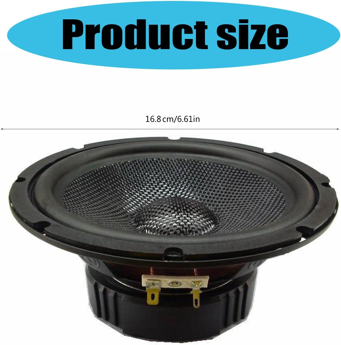6.5inch Midrange Bass Speakers Woofer Loudspeaker Magnetical Sound Music Loudspeaker for Car Home Theater Entertainment Portable Speakers