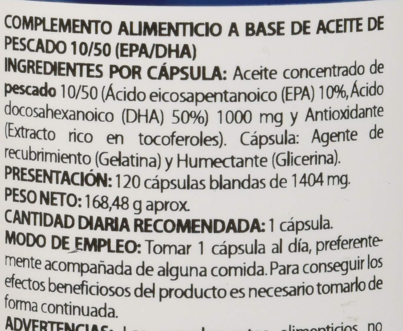 Omega 3 EPA100-DHA500 de Equisalud, 120 perlas