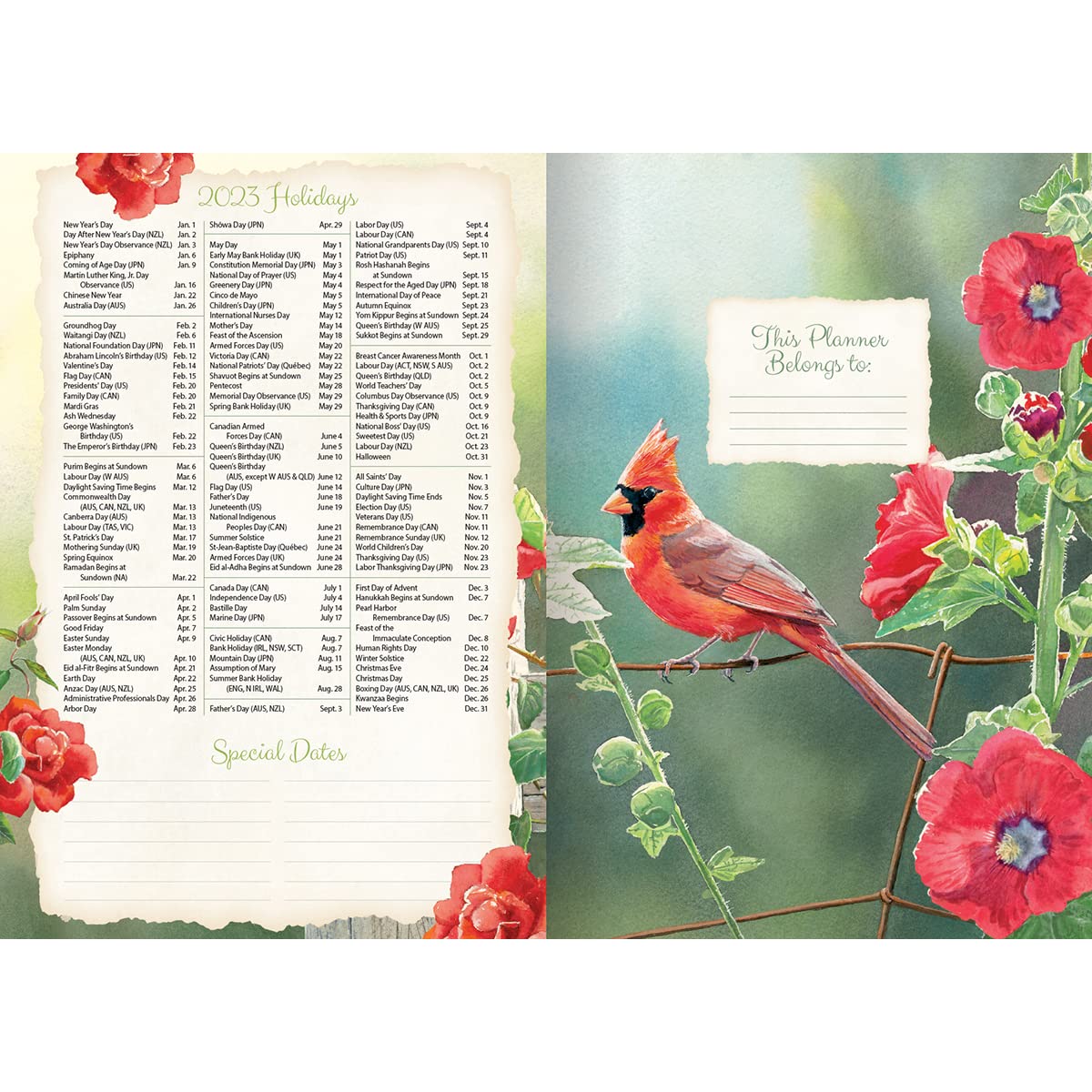 LANG Songbirds™ 2023 - Agenda tascabile mensile (23991003167)