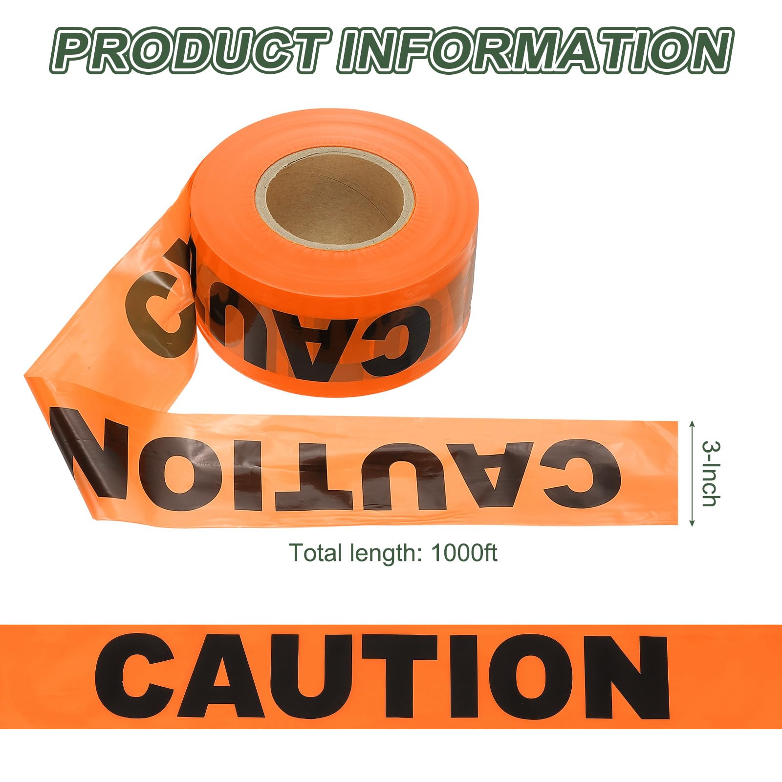 YOKIVE 1000ft x 3" Warning Tape - Image 2