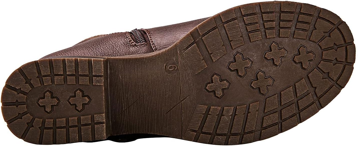 GLOBALWIN Women's Quilted Knee High Boots For Women Low Heel Comfortable Fashion Riding Boots