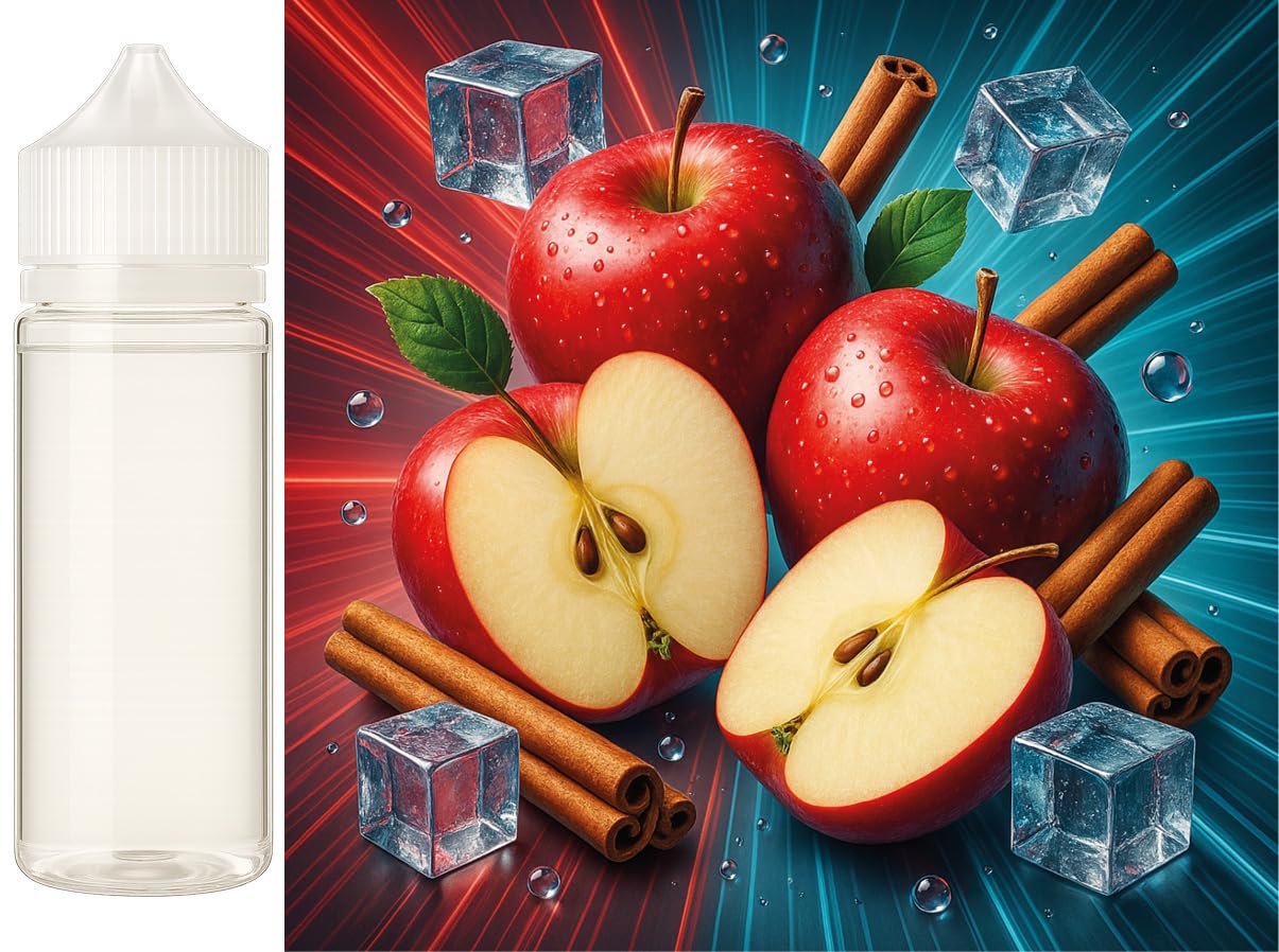 Winter Apple Ice – jabłko cynamon Ice aromat koncentrat – Wegański – Sasami – 100ml