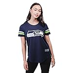 Ultra Game NFL Official Women\'s Super Soft Mesh Jersey T-Shirt, Seattle Seahawks, Team Color, Small