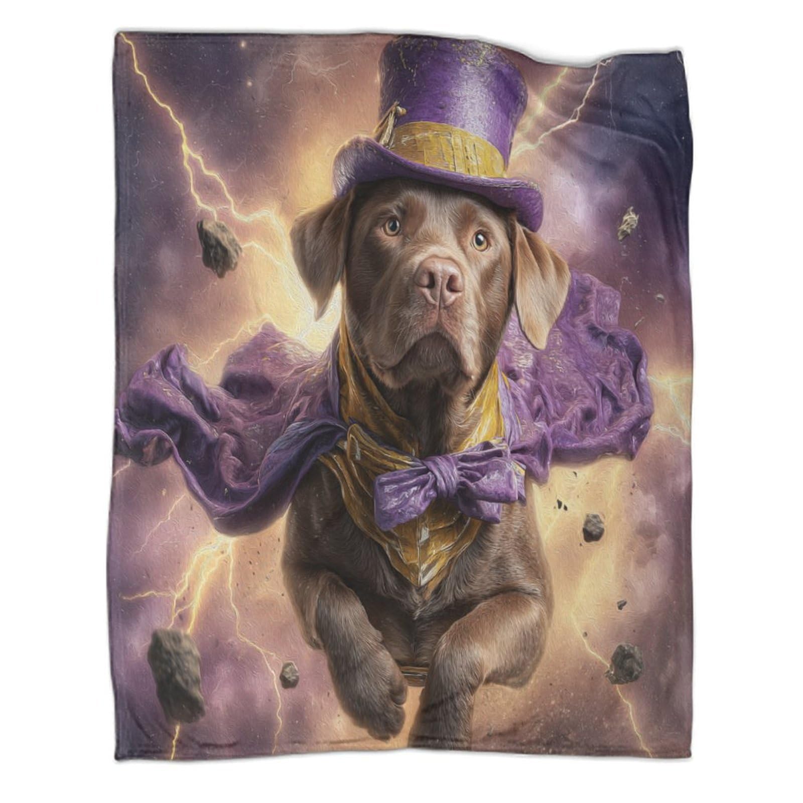 Couverture douce Labrador en microfibre contre le froid du lit