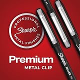 Sharpie® Rollerball Pens, Needle Point, 0.5 mm, Black Ink, Pack Of 4 – view 4