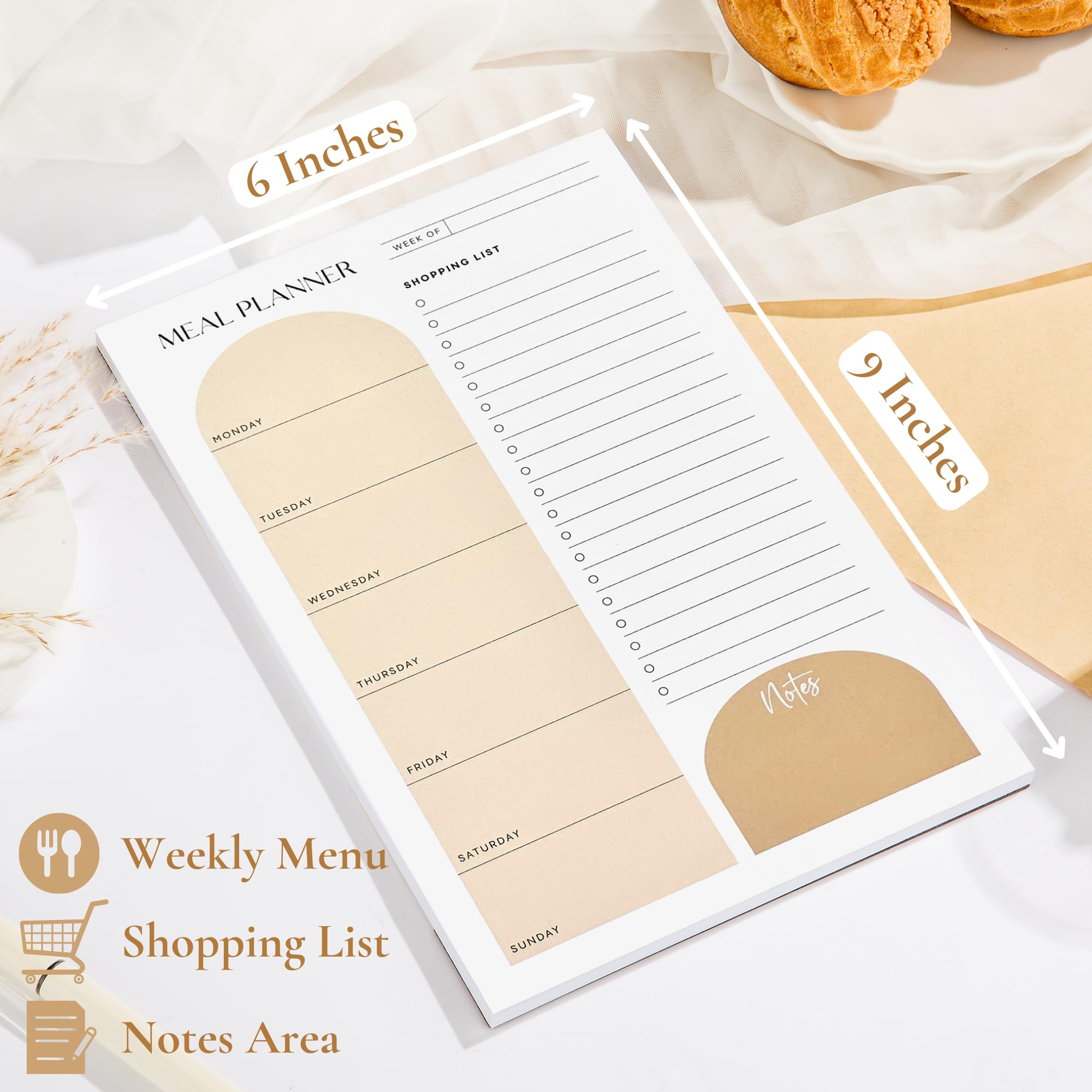 Snapklik.com : Meal Planning Made Easy Magnetic 6x9 Inch Weekly Meal ...
