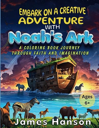 Embark On A Creative Adventure with Noah's Ark: A Coloring Book Journey Through Faith and Imagination Read this 68 page story, color the pictures, ... and Abednego, and Daneil The Kings Dream)