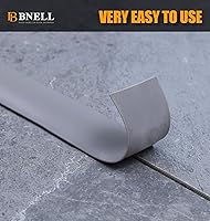 Vista 25 de Bnell Tira de transición de suelo, tiras autoadhesivas para suelos laminados, tira divisora plana de vinilo para el suelo para unir huecos del suelo