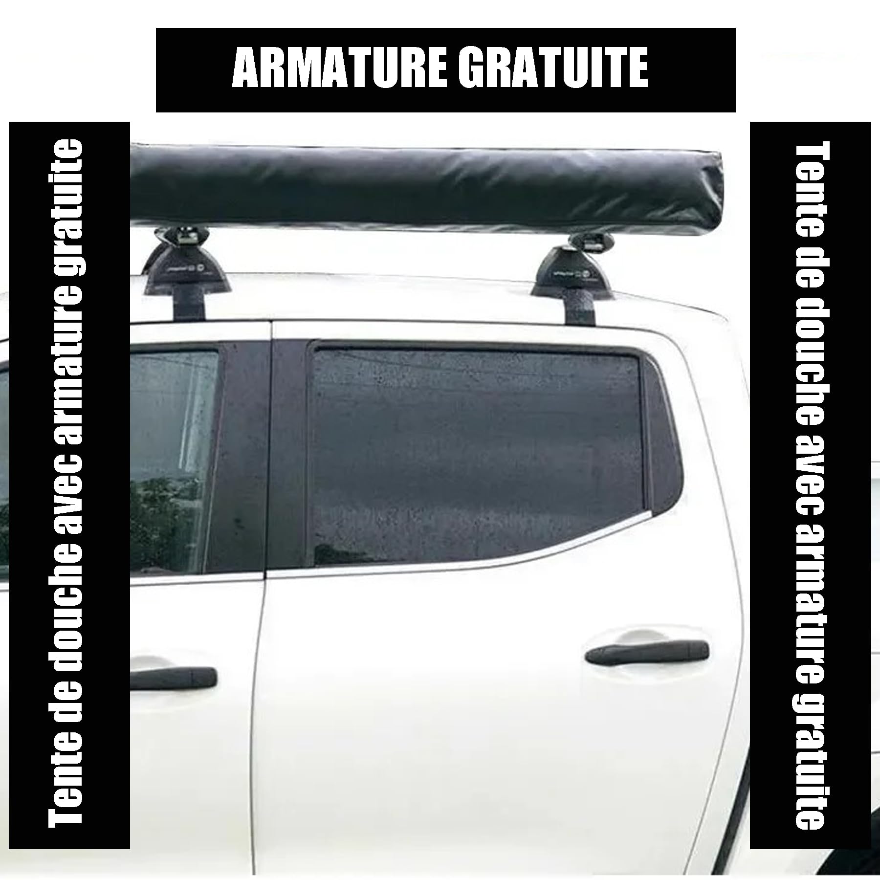 Tente de Douche de Camping avec Intimité, Tente de Changement Portable avec Rideau de Rangement pour Se Habiller, Se Doucher, Changer de Vêtements, Pop-up, Abri de Toilette Extérieur pour SUV