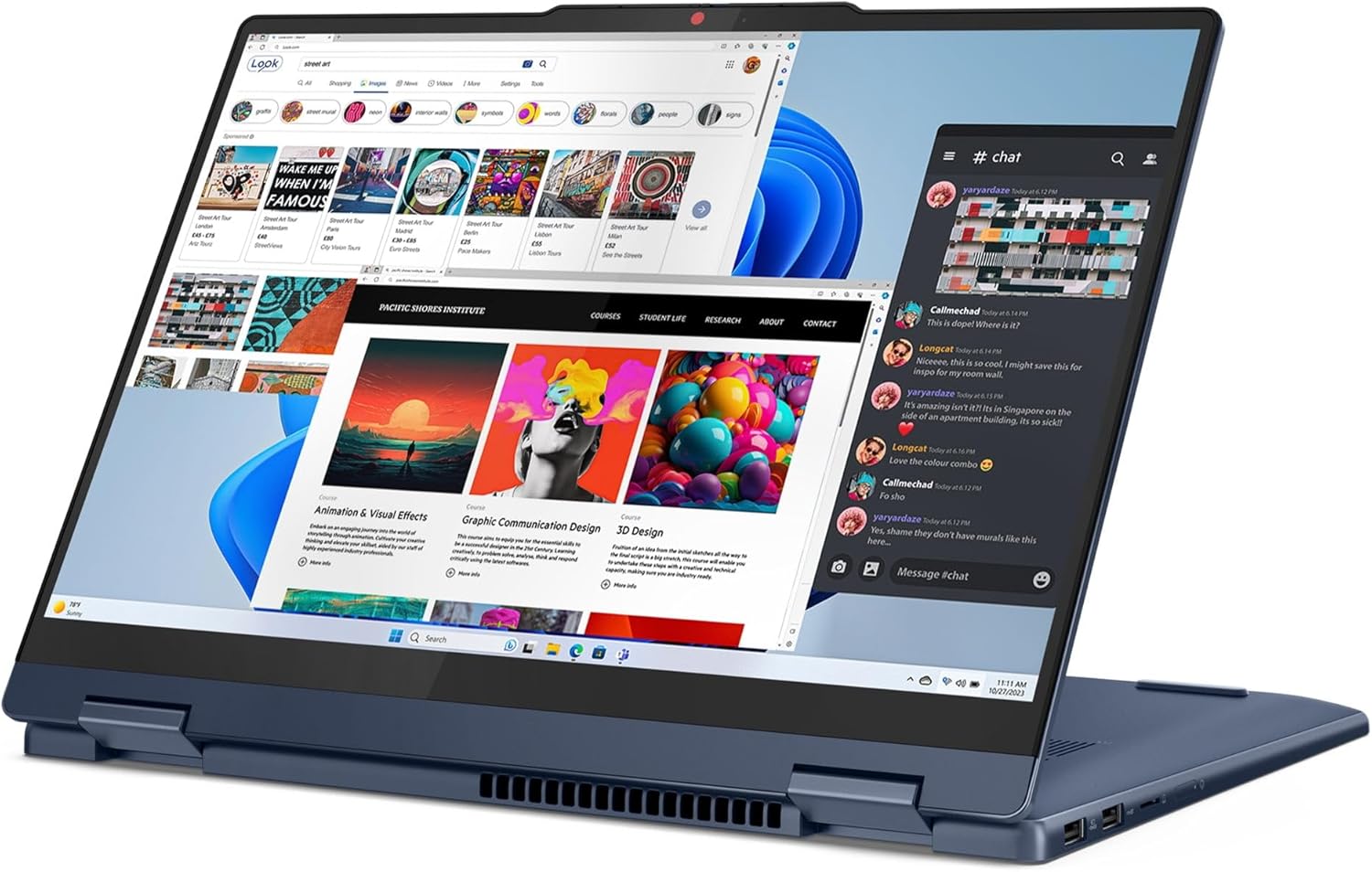 Lenovo 2024 IdeaPad 5 2-in-1 14” WUXGA IPS Touch Laptop 6-Core AMD Ryzen 5 8645HS AMD Radeon 760M Graphics 16GB LPDDR5 512GB SSD USB-C WiFi BT Webcam HDMI1.4 Backlit KB Fingerprint Windows 11 Pro
