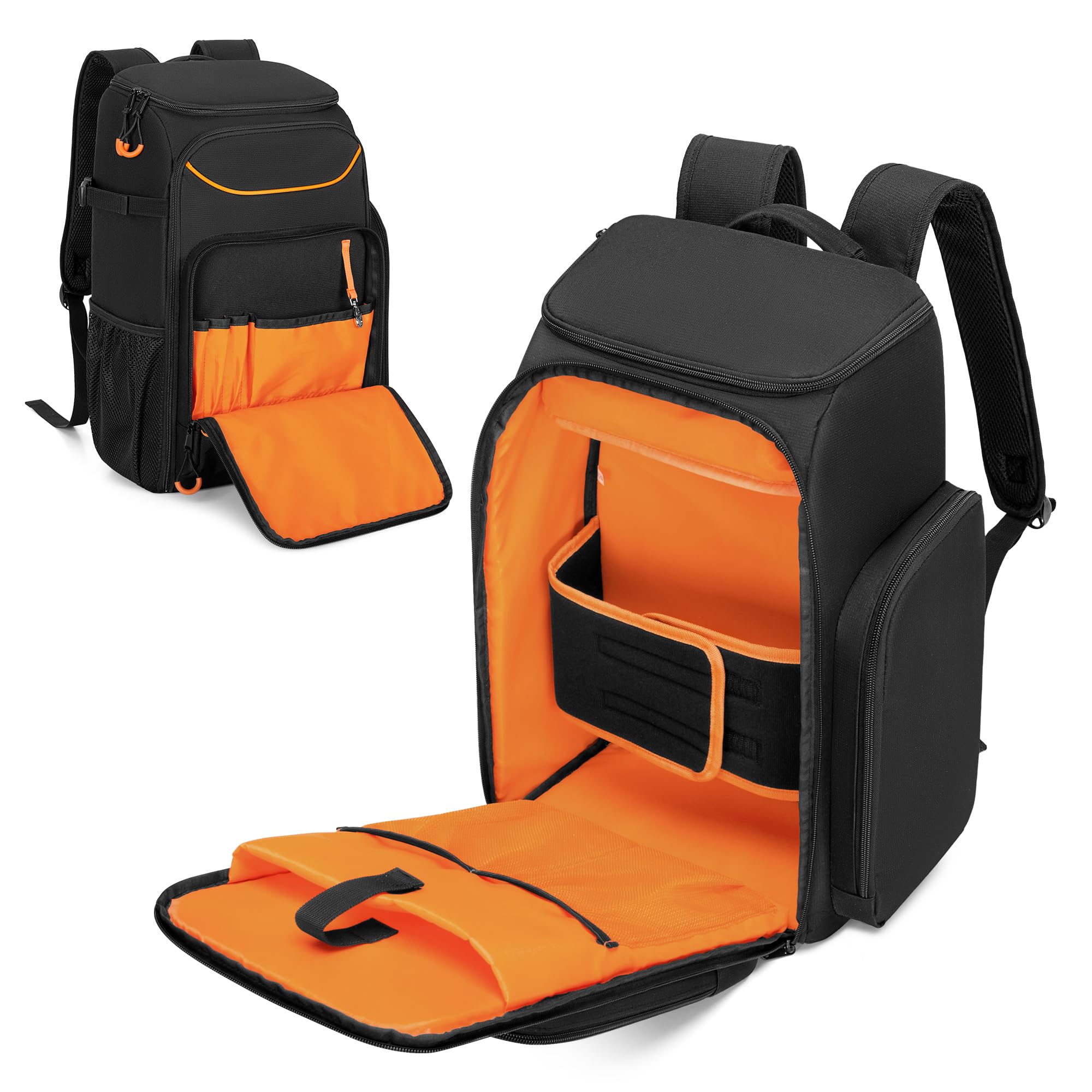 PGmoon DJ Mixer Rucksack Kompatibel mit RODECaster Pro/RODECaster Pro II/RC Duo/Hercules Inpulse 200 MK2, DJ Tasche für Mikrofone und Weitere Podcast-Ausrüstung (Patentdesign)