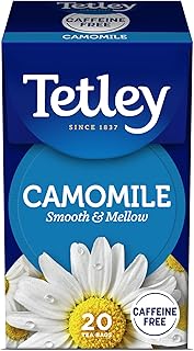 Sponsored Ad – Tetley Pure Camomile Tea – 20 Teabags, Naturally Caffeine-Free, Soothing Herbal Teabag for Relaxation and Stress Relief