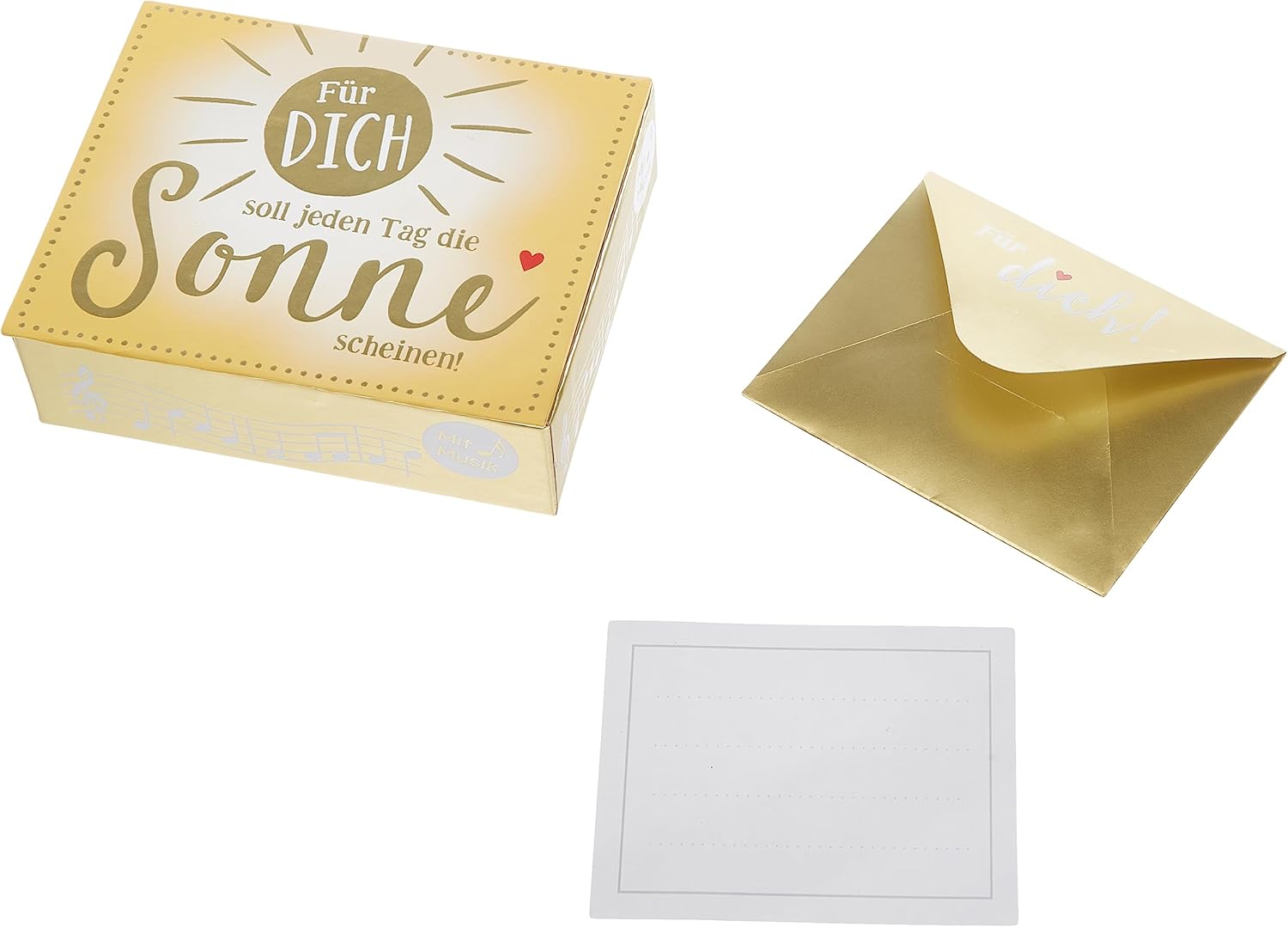 Depesche 10871-019 Wish Fulfiller Sound Box for Giving Money and Vouchers with Melody and Money Letter Approx. 11.2 x 9.5 x 3.5 cm