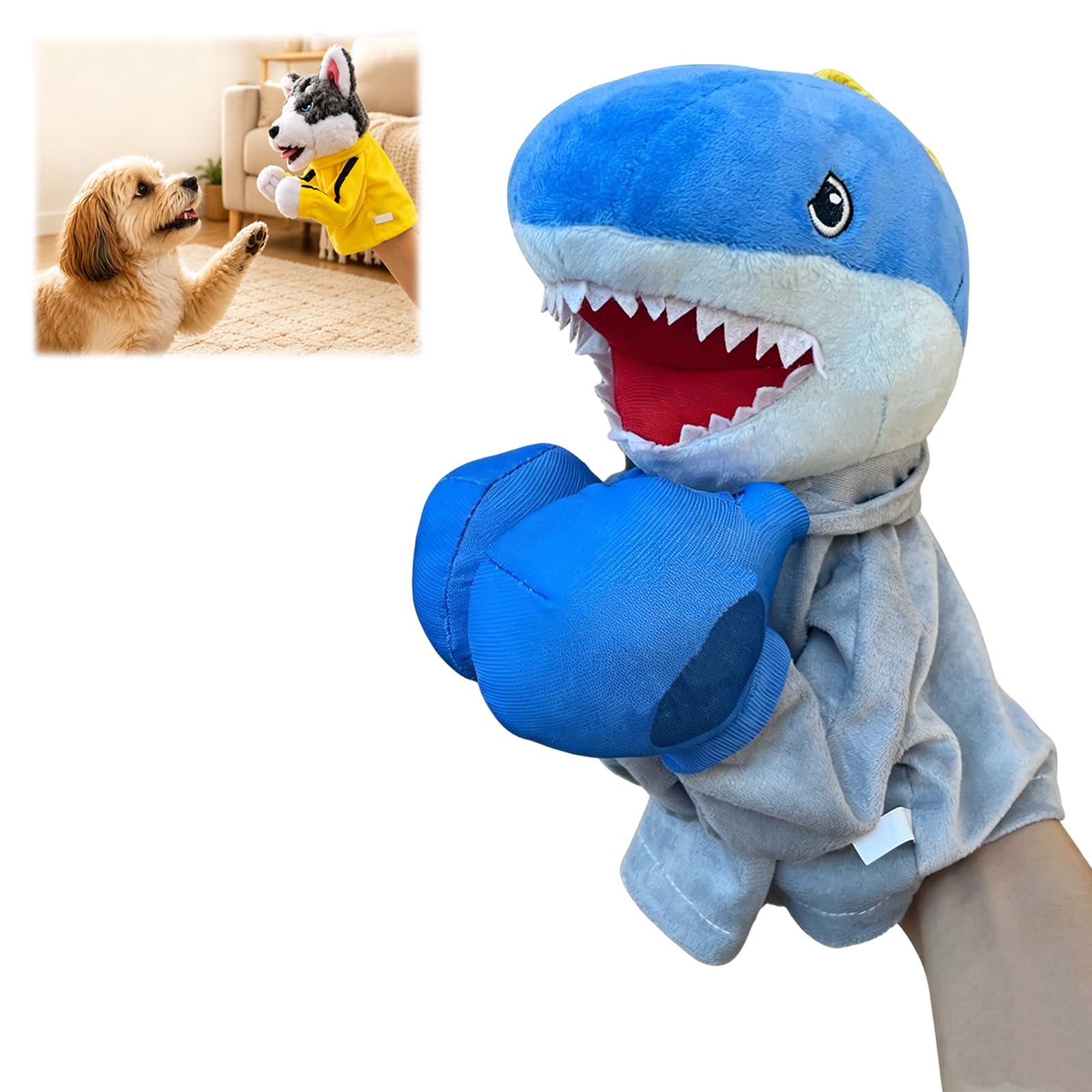 Punching Puppet Animal Boxing Puppet, Hand Puppets，C - Shark