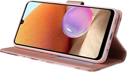 Miniatura 4 de Asuwish Funda compatible con Samsung Galaxy A32 5G de 6.5 pulgadas, protector de pantalla de vidrio templado, tarjetero con función atril para