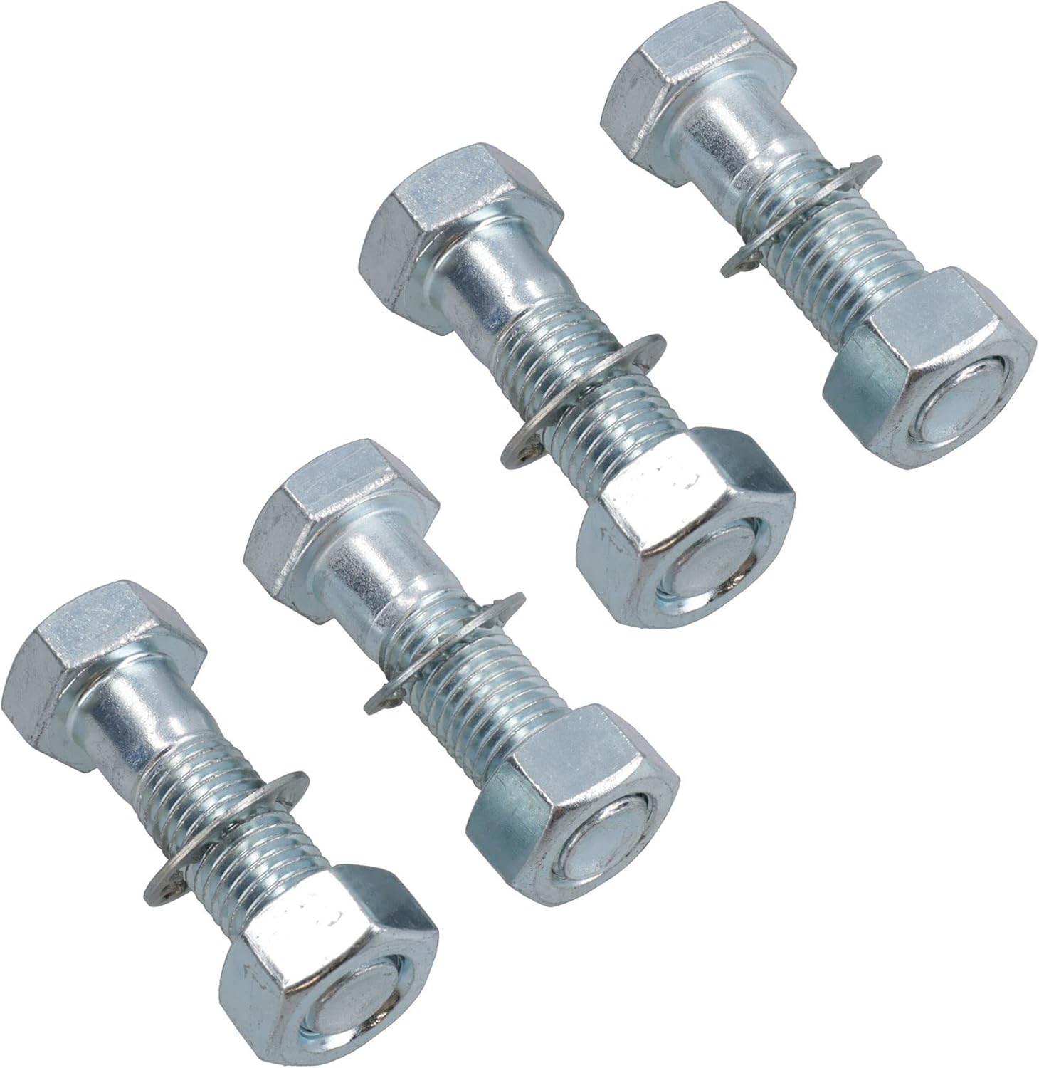 M16 (16mm) x 55mm High Tensile Tow Bar Ball Fixing Bolts Washers + Nuts 6 Pack