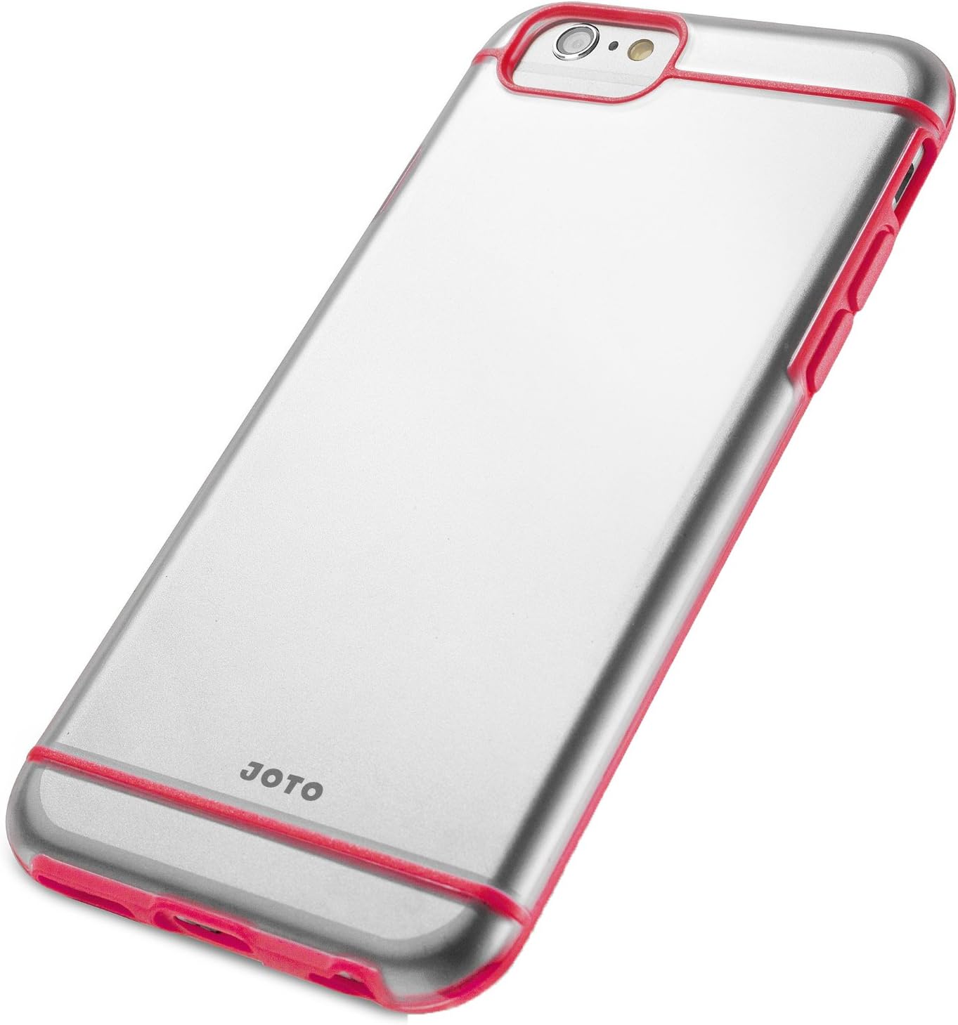 JOTO iPhone 6S / iPhone 6 4.7 Case Slim Fit Hybrid Clear Cover Case (Flexible TPU + Hard PC) for Apple iPhone 6S 4.7" / iPhone 6 4.7" (Red, Frosty, Clear)