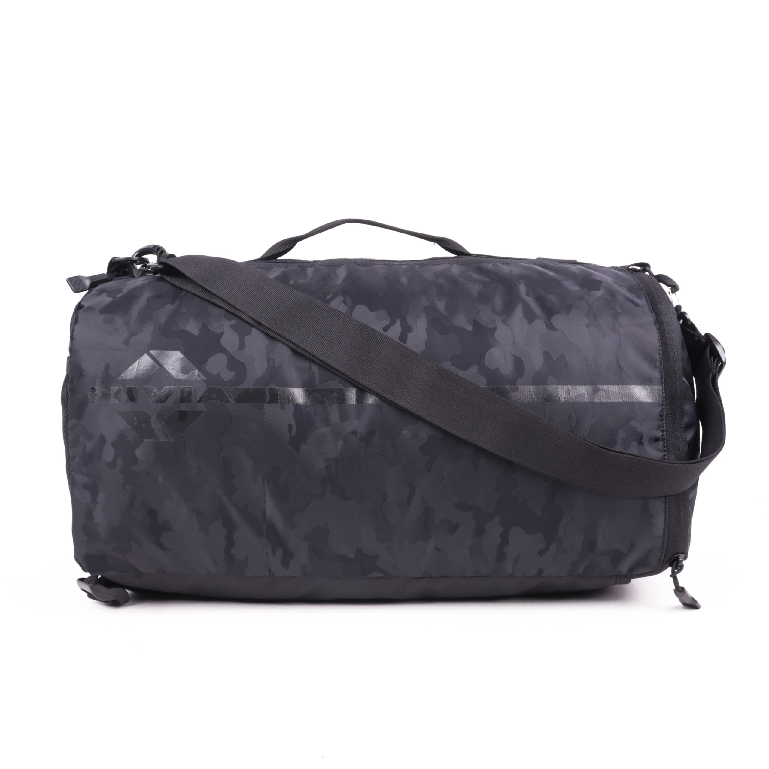 Solo Gym Duffle Bag for Men & Women with Shoe Compartment & Internal Utility Pocket, Ventilated Shoe Compartment, Convertible Carry System & Side Mesh Pocket, Capacity-25 litres (Black)-image-29