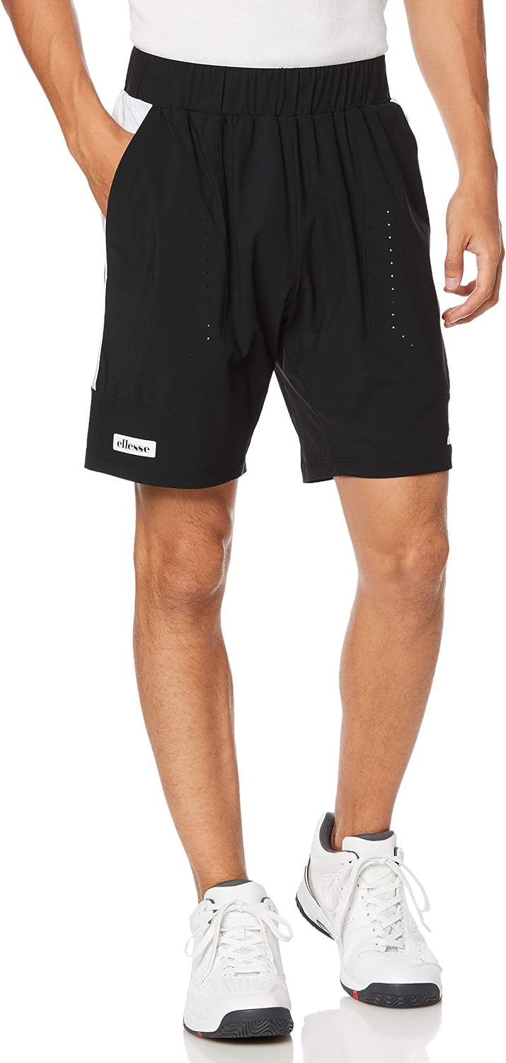 ellesse エレッセ テニスウェア ショートスリーブツアーシャツ黒