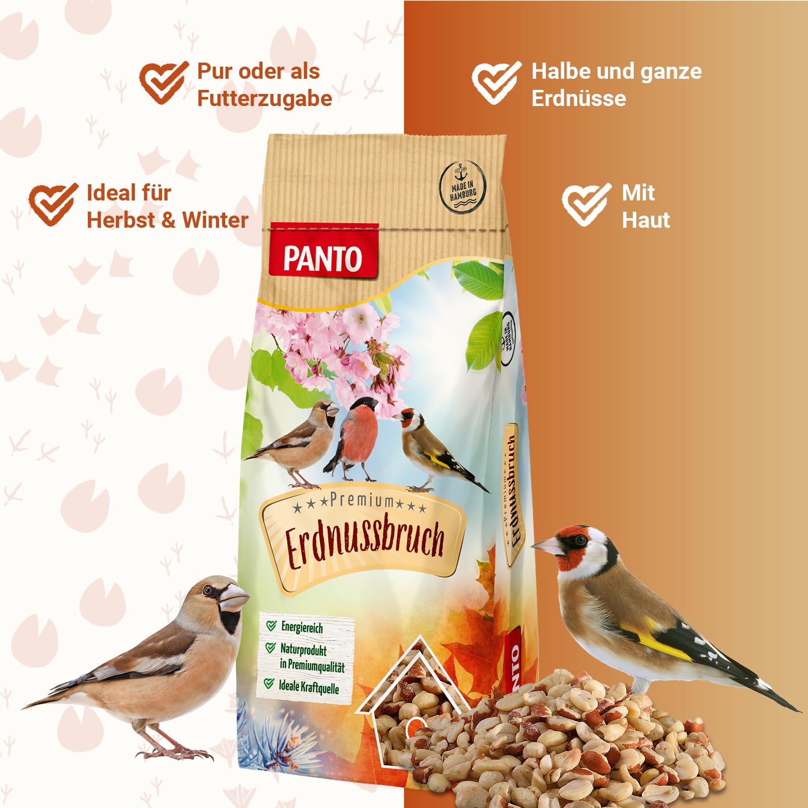 PANTO Erdnussbruch Vogelfutter
