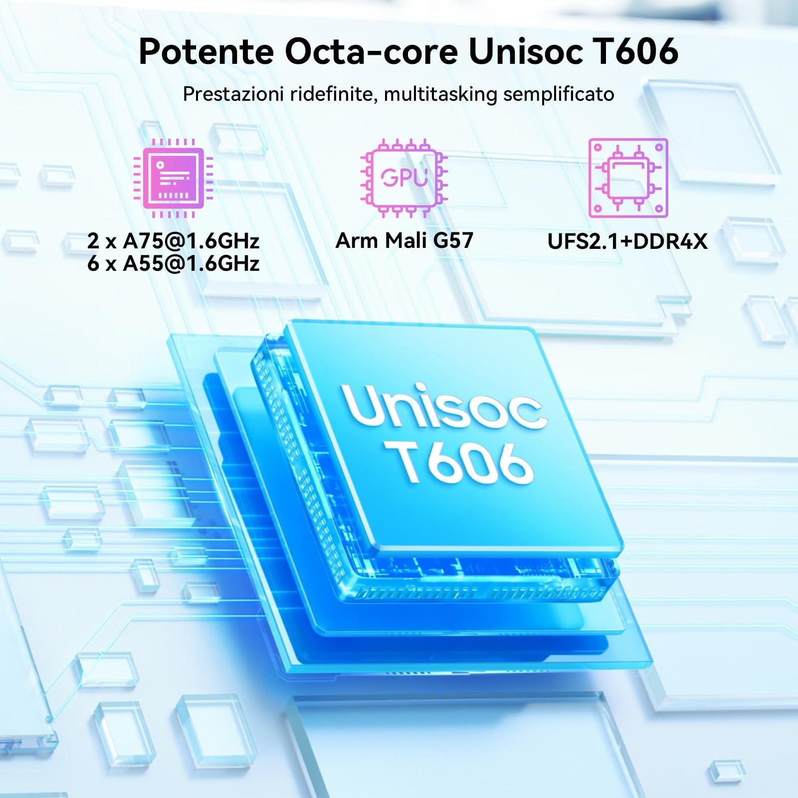 TABWEE T20 Android 16 Tablet in Offerta, 24 GB RAM+ 256 GB ROM (2 TB TF) | Octa-Core, Tablet 10 Pollici, 5000 mAh, 8 MP+5 MP, Gemini AI, Widevine L1, Face ID, 3.5 mm Jack Port (4 Anni Garanzia)