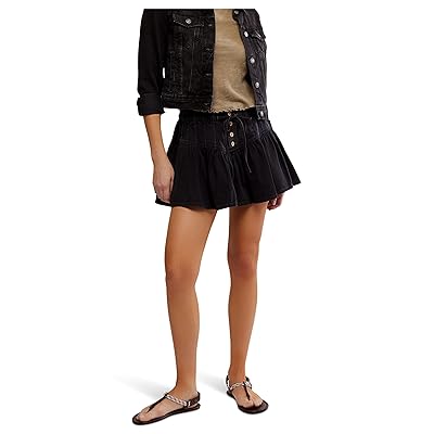 Free People We The Free Roselle Denim Mini Skirt Women
