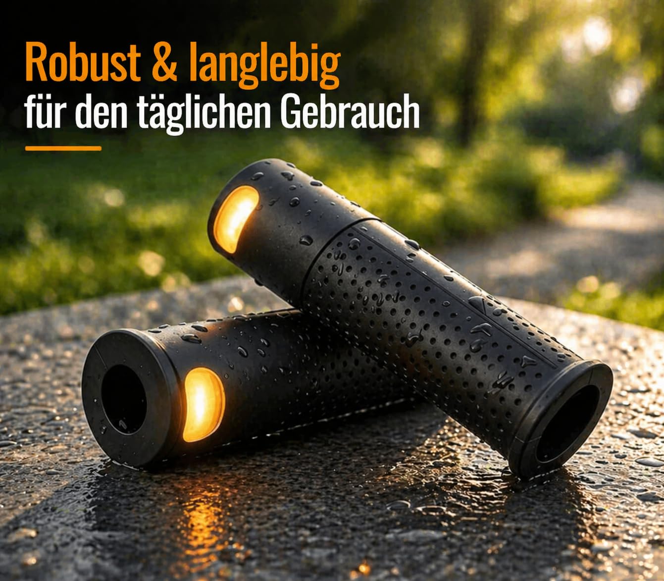 E Scooter Blinker Nachrüsten – Kabellose Lenkergriffe mit Blinker & Fernbedienung für Xiaomi M365 Pro 1S Pro 2 Mi3, Links Rechts Set, Elektro Scooter Zubehör
