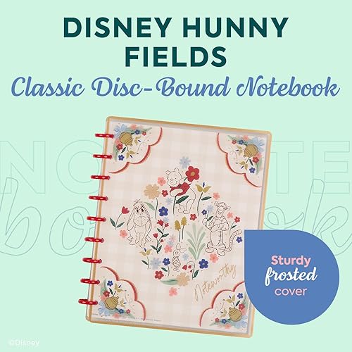 Miniatura 9 de Happy Disney Planner - Cuaderno diario para oficina, escuela o diario, 60 hojas de papel rayado de puntos con 3 divisores, cuaderno encuadernado en