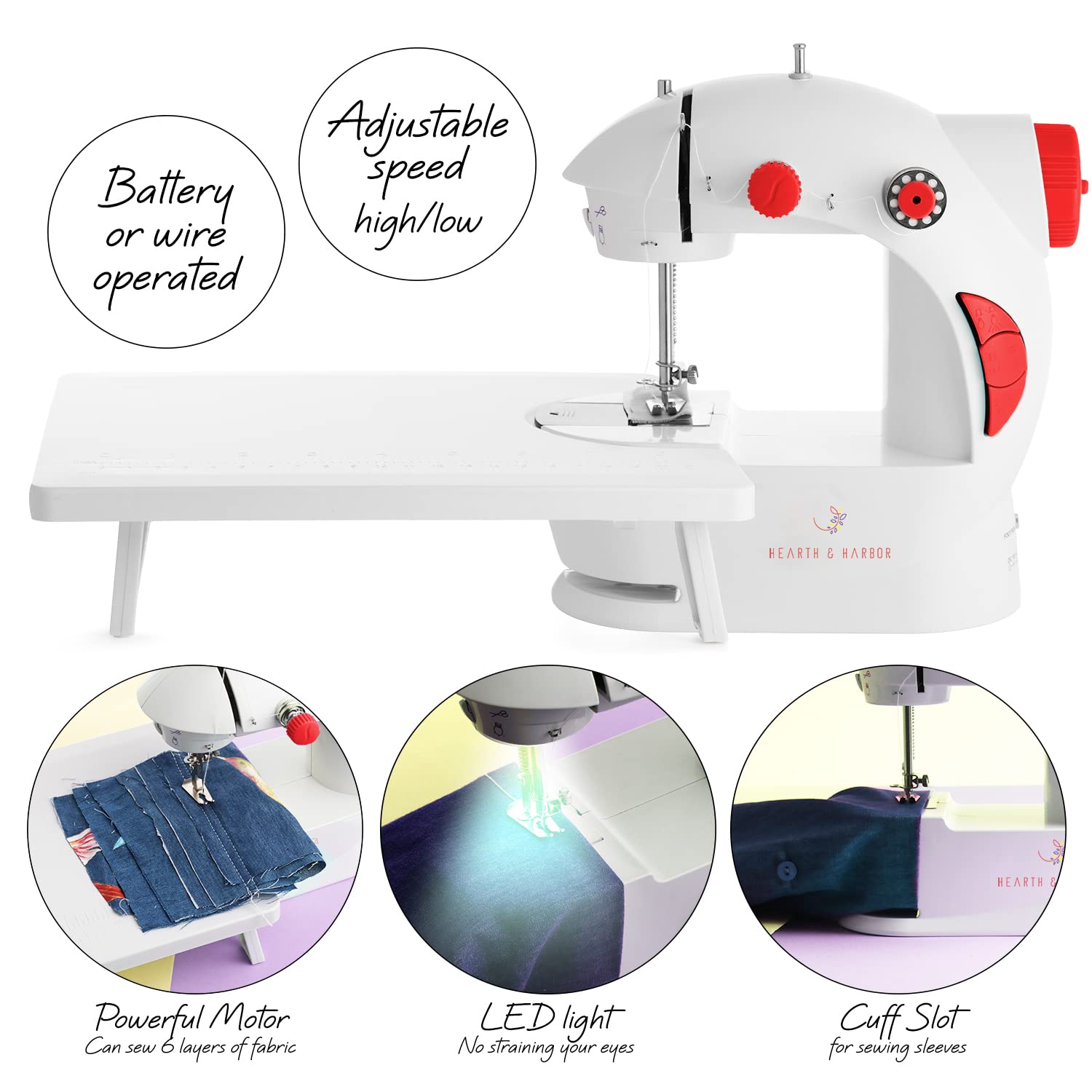 Mini Sewing Machine For Beginners Adult, 122Piece