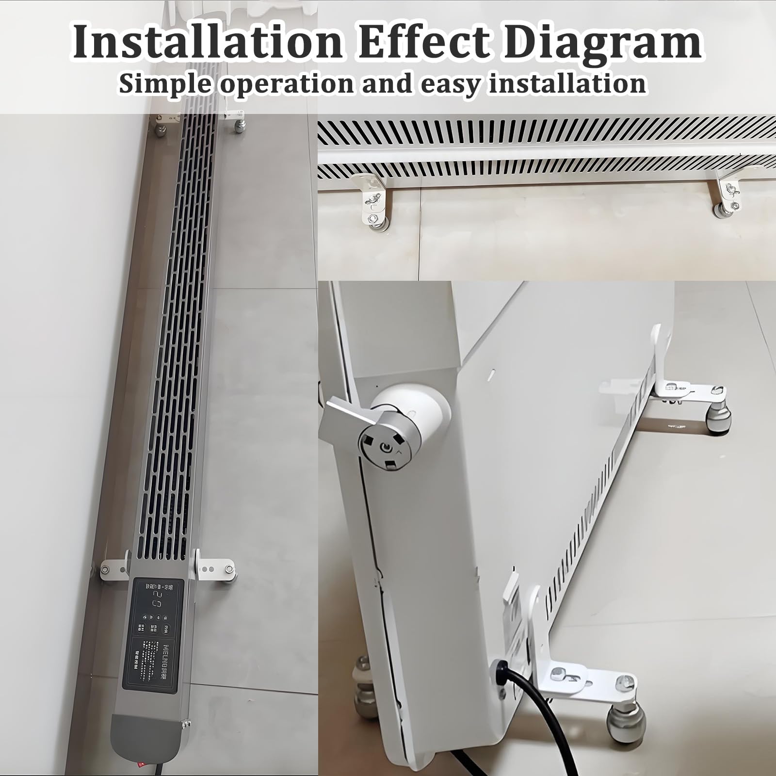 Soporte Móvil con Ruedas Esféricas, Apto para Radiadores En Baño De Aceite, Ruedas Giratorias De 360°, Base para Calefactor Eléctrico, Soporte para Radiador.