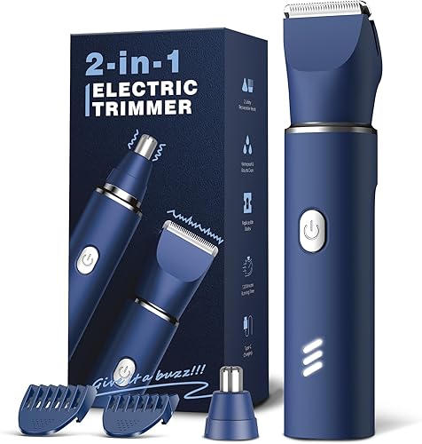 Maquinilla de afeitar eléctrica para hombres recortadora corporal Manscape para regalos para hombres, afeitadoras eléctricas, IPX7 impermeable,