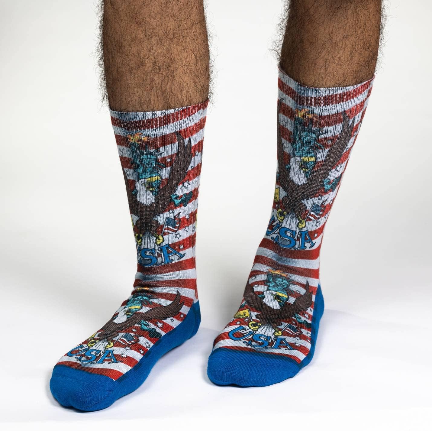 Good Luck Sock Men's Majestic America Bald Eagle Socks, Adult, Shoe Size 8-13 - Image 2