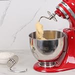 Dough Hook Dishwasher Safe for Kitchen Aid Tilt-Head and 4.5-5.0 Quart Mixers, Polished Stainless Steel Kneading Attachment for Bread,Pasta, Pizza...