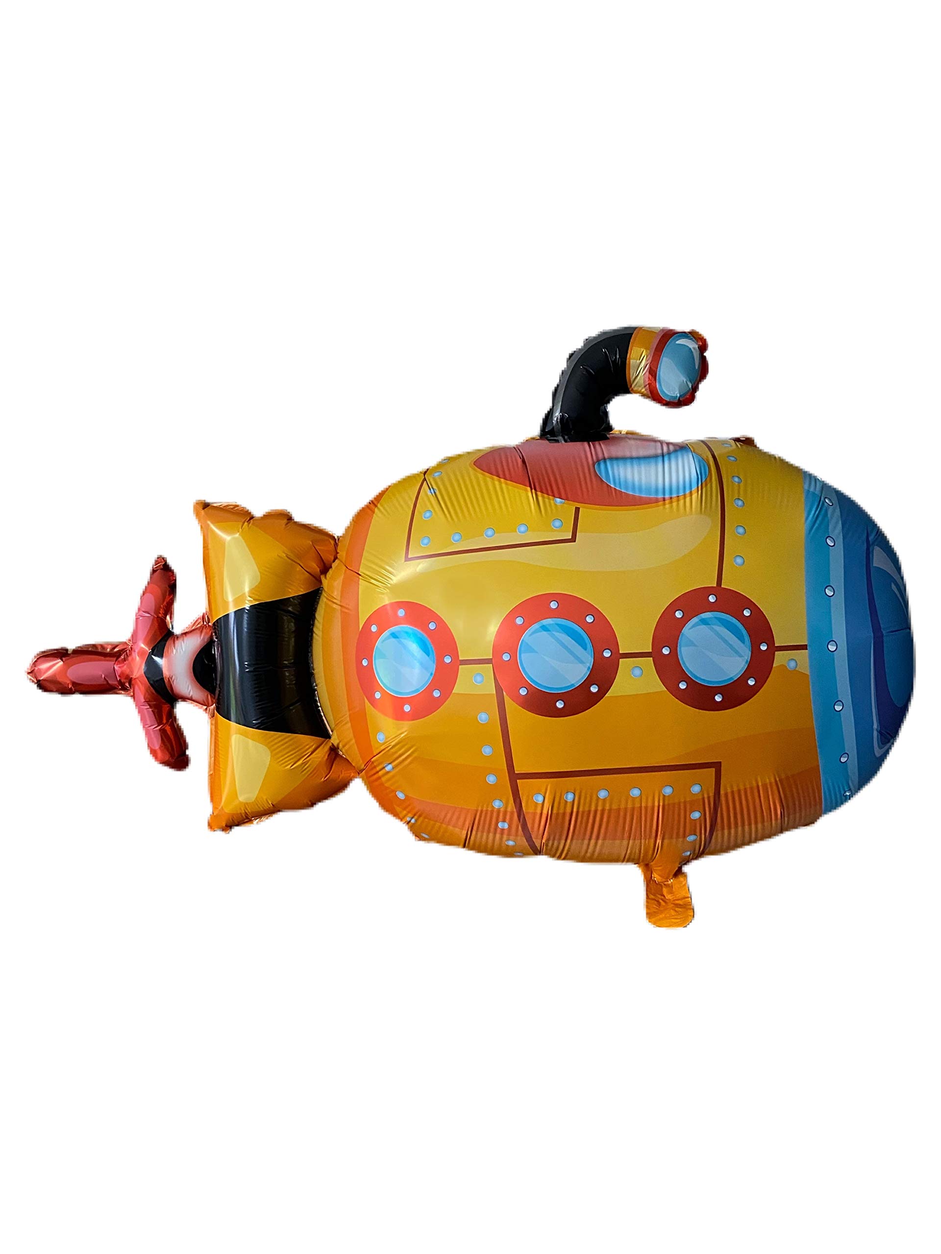 The Little Leisure Company SUBMARINE balloon - 1 SUBMARINE Balloon - Perfect for Birthdays and Birthday Parties – YELLOW SUBMARINE