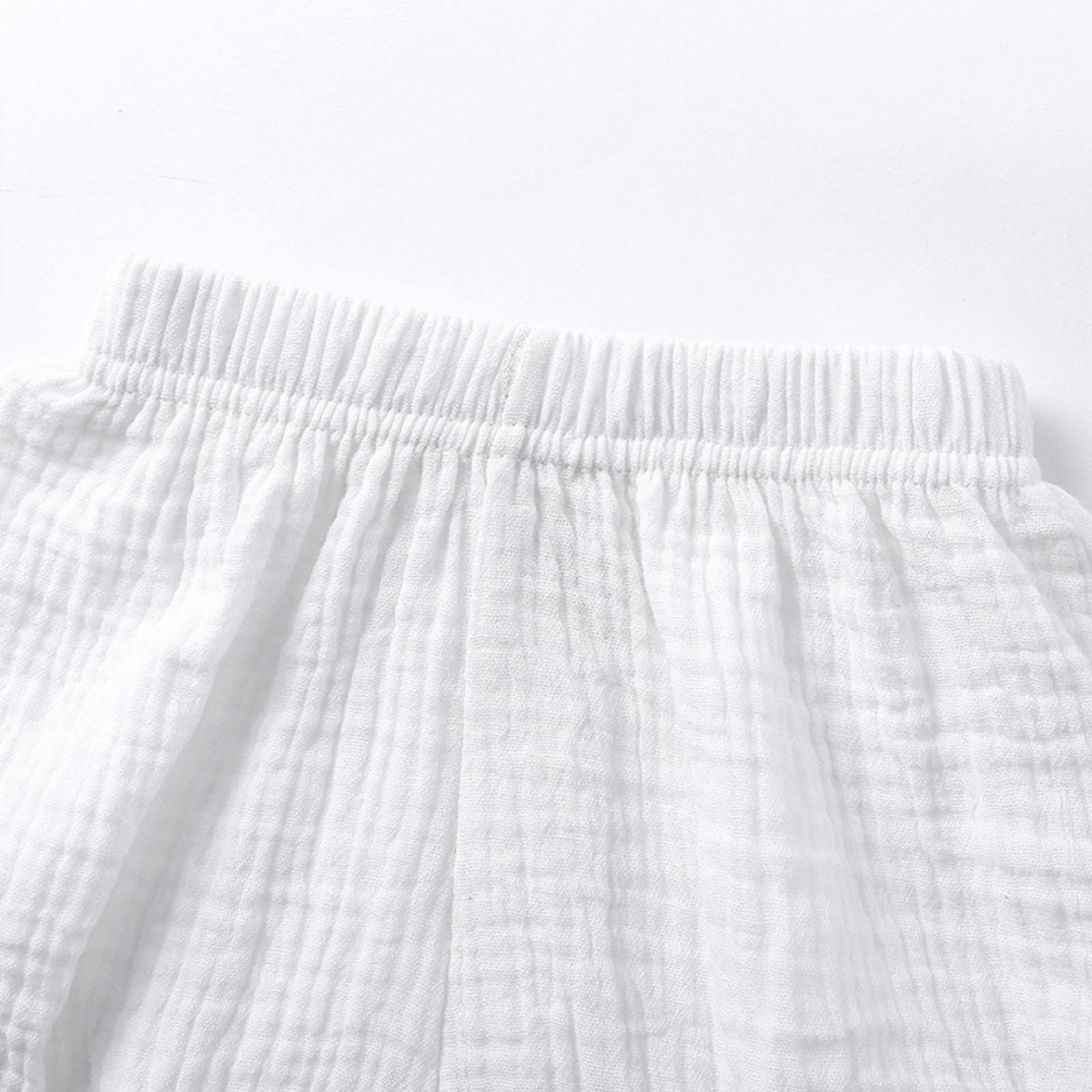 Kinder Unisex Sommer Kurze Hosen Kleinkind Baby Mädchen Jungen Baumwolle Leinen Solide Shorts