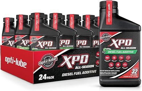 Opti-Lube XPD Aditivo de combustible diésel para todas las estaciones - Botellas de 8 onzas (caja de 24 unidades)