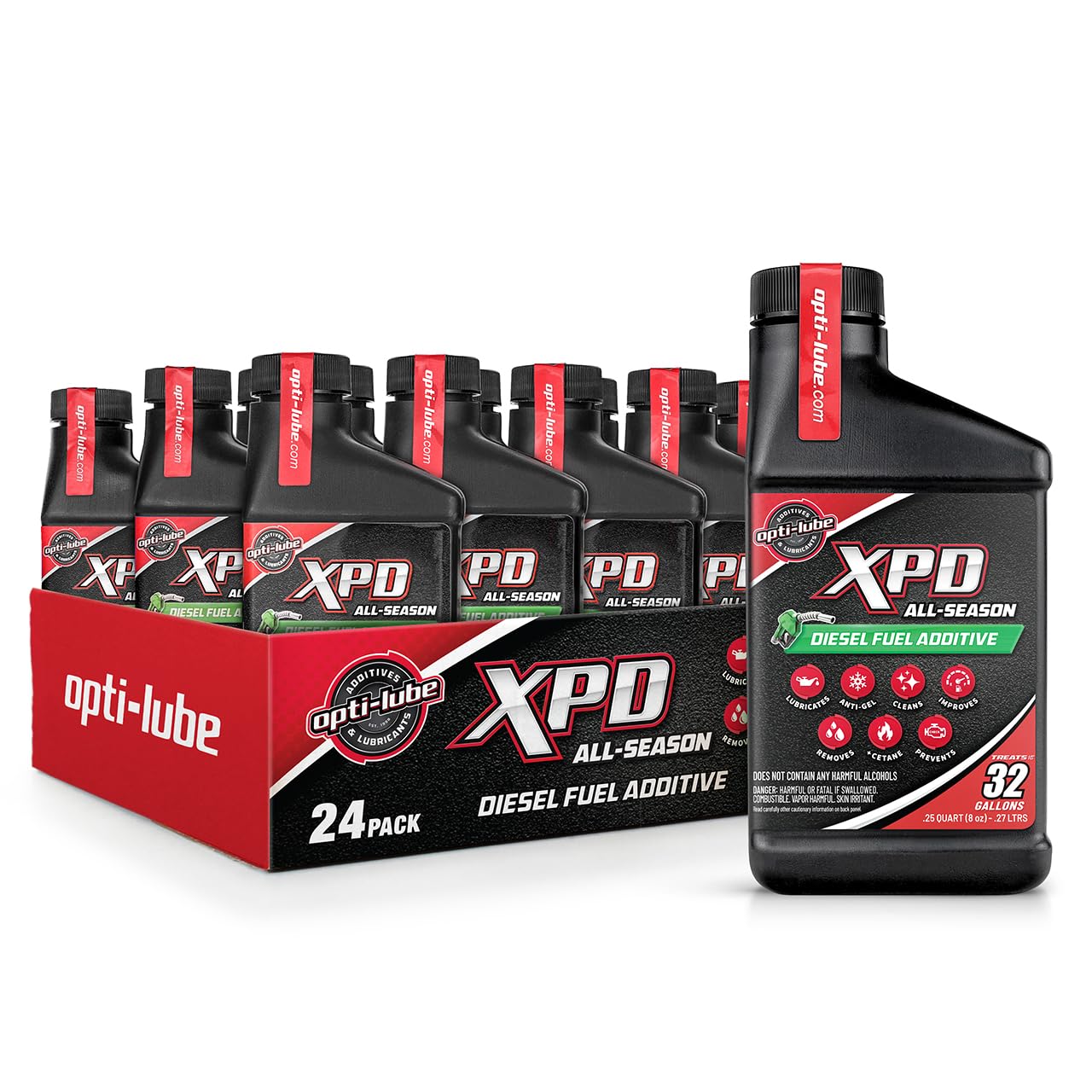 Opti-Lube XPD All-Season Diesel Fuel Additive - 8oz Bottles (24 Pack Case)