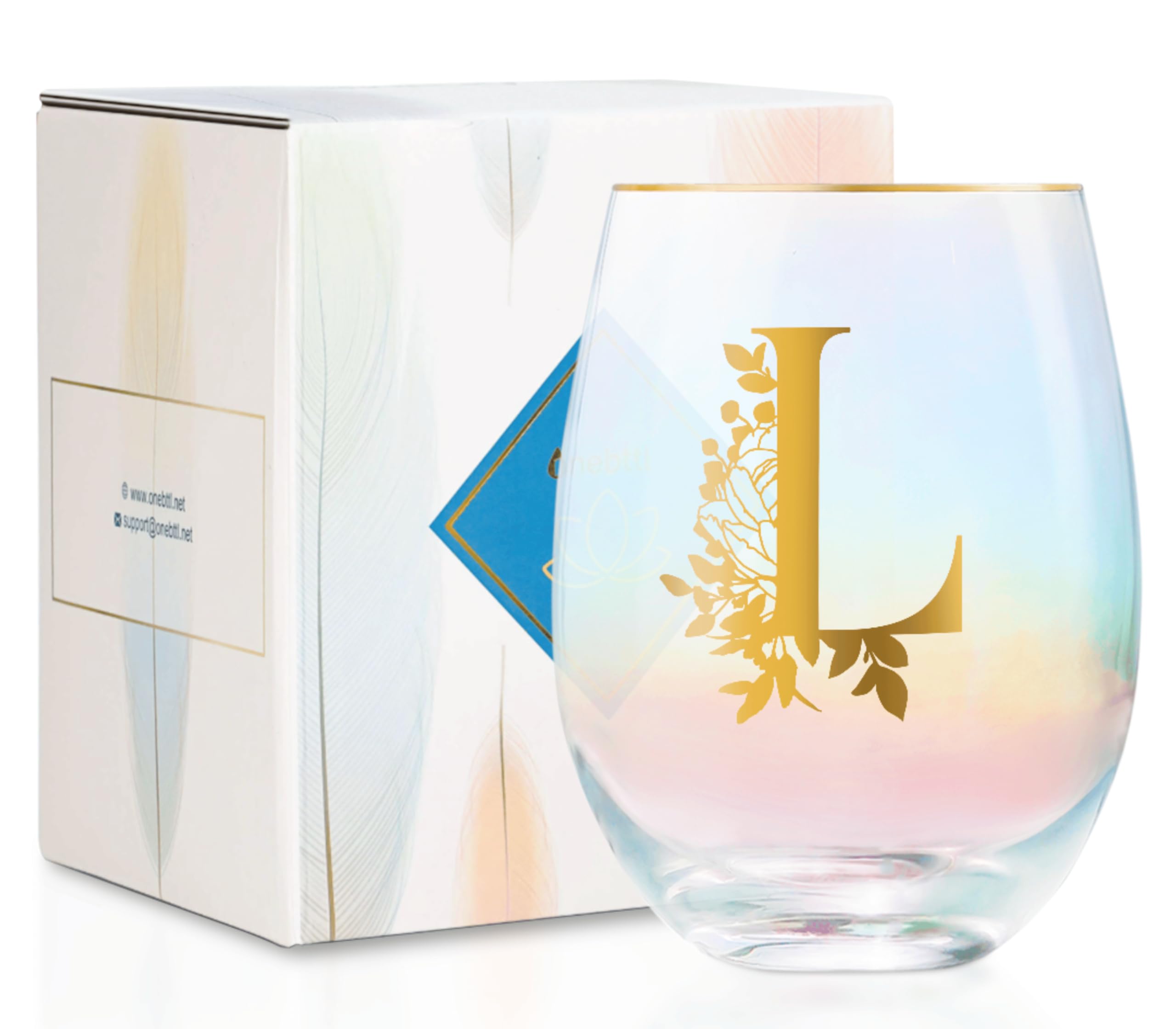 Cadeau de vin personnalisé pour femme amateur de vin anniversaire avec la lettre L