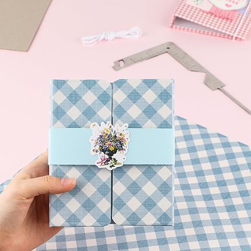 Miniatura 8 de Briartw Juego de 2 piezas, guía de portada de libro, 5 en 1 de metal de acero inoxidable para hacer portadas de libros, crear portadas de libros de