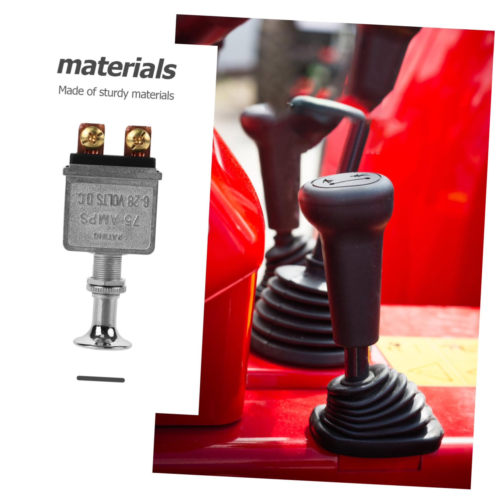 TOPPERFUN 5pièces Tracteur Push Pull Switch Démarreur Heavy Duty Pour Véhicules Agricoles Et Tracteurs Remplacement Et