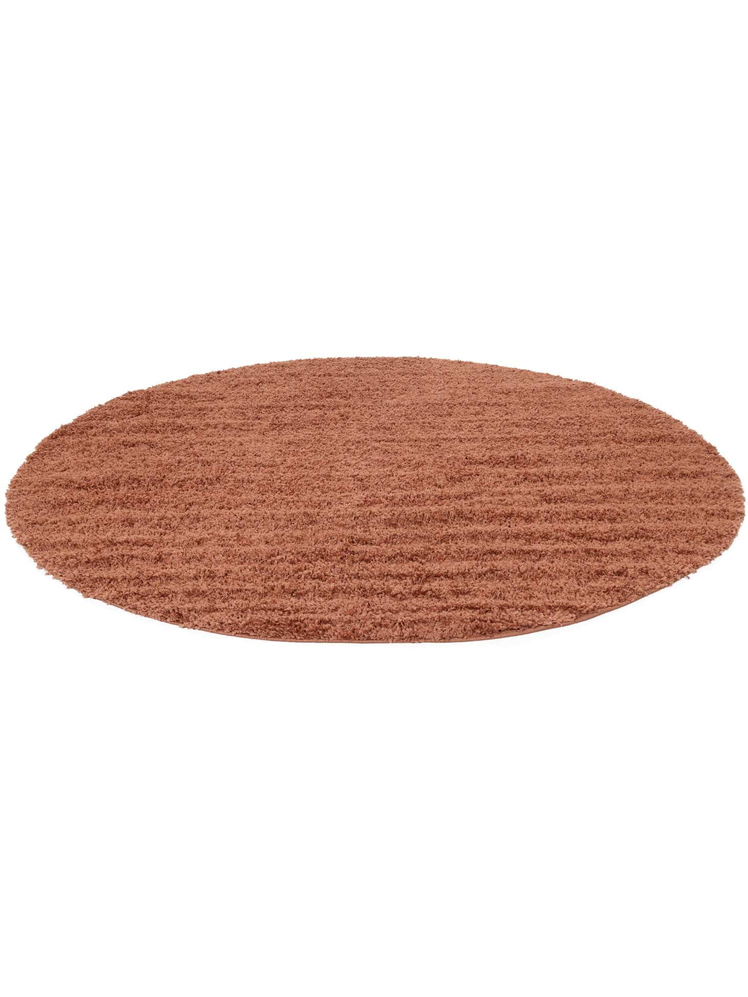 RugVista Aris, Alfombra, Modernas, Ø 150 cm, Redondo, Pelo Lungo, Sala de Estar, Dormitorio, Pasillo, Limpieza en seco, Óxido