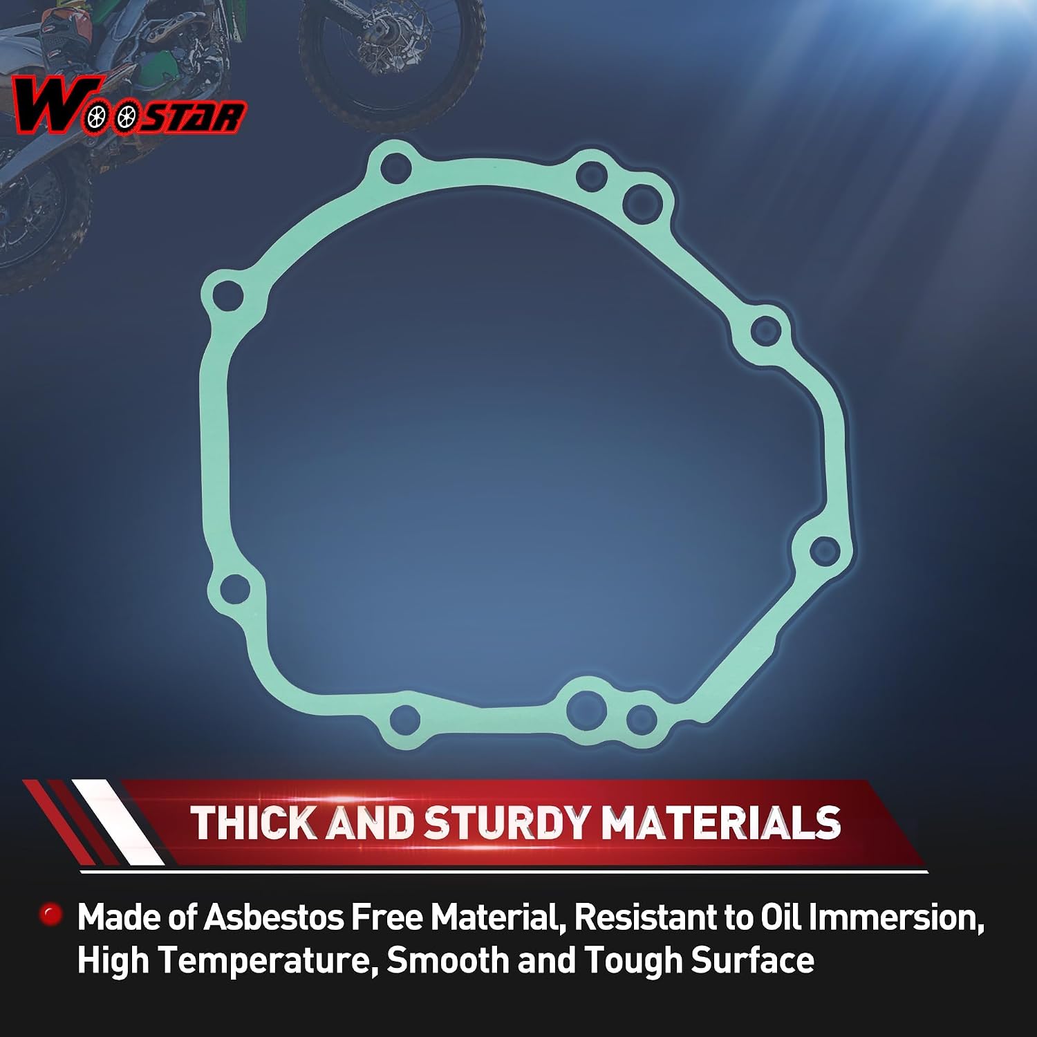 WOOSTAR Engine Stator Cover Gasket Replacement for Suzuki 2000-2005 GSXR600 GSXR750 GSXR1000 2006-2010 GSR600 2011-2012 GSR750 2015-2019 GSXS750 2016-2019 GSXS1000