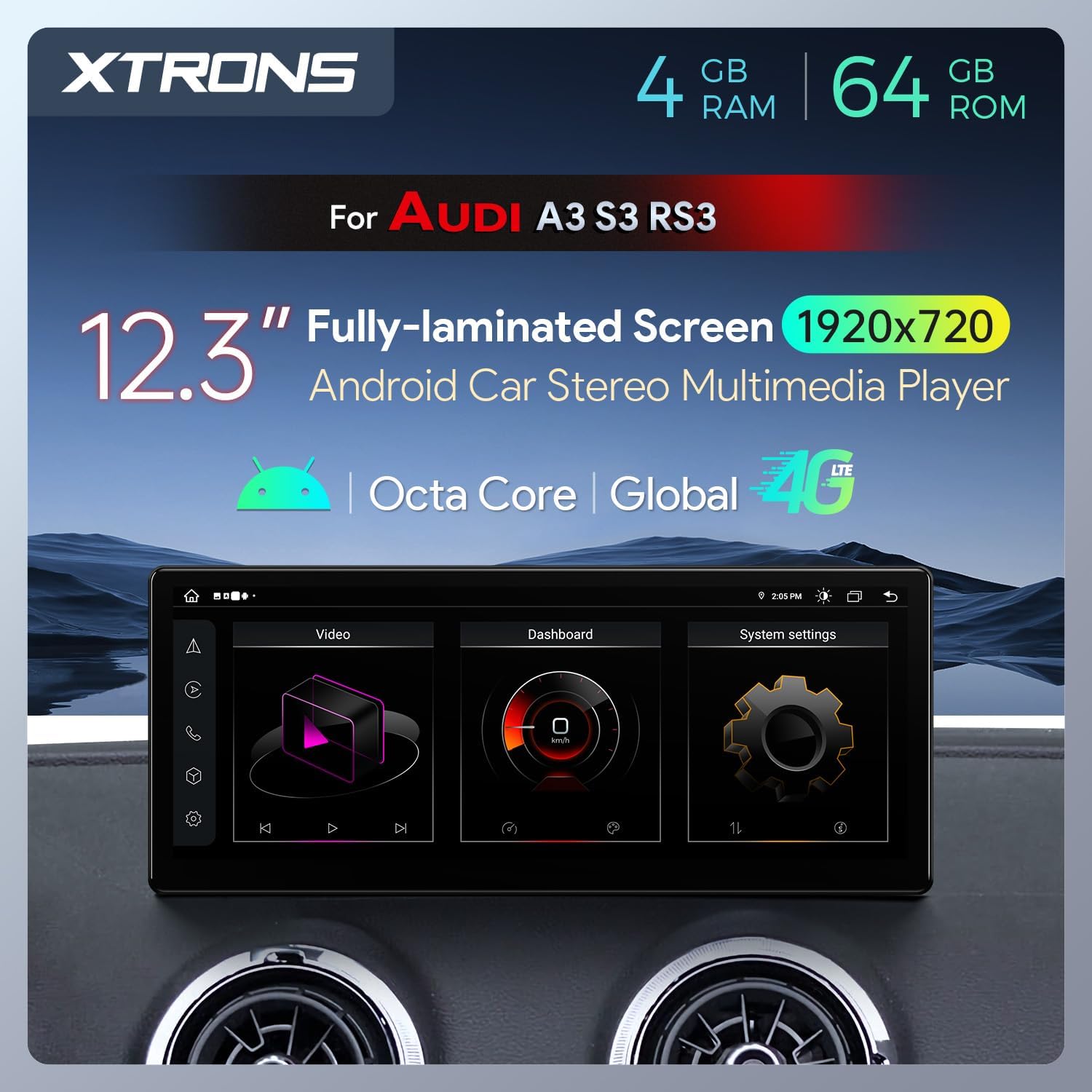 All included accessories for the XTRONS car stereo
