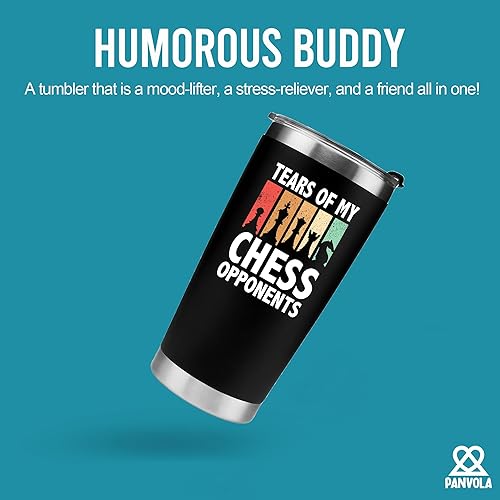 Miniatura 2 de Panvola Tears Of My Chess Opponents - Regalos de ajedrez para jugadores, entrenadores, amantes del ajedrez, papá, novio, marido, hermano, vaso